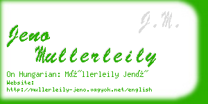 jeno mullerleily business card